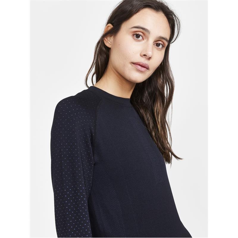 CRAFT ŽENSKA MAJICA Z DOLGIMI ROKAVI ADV WARM INTENSITY BLACK - AKTIVNO PERILO