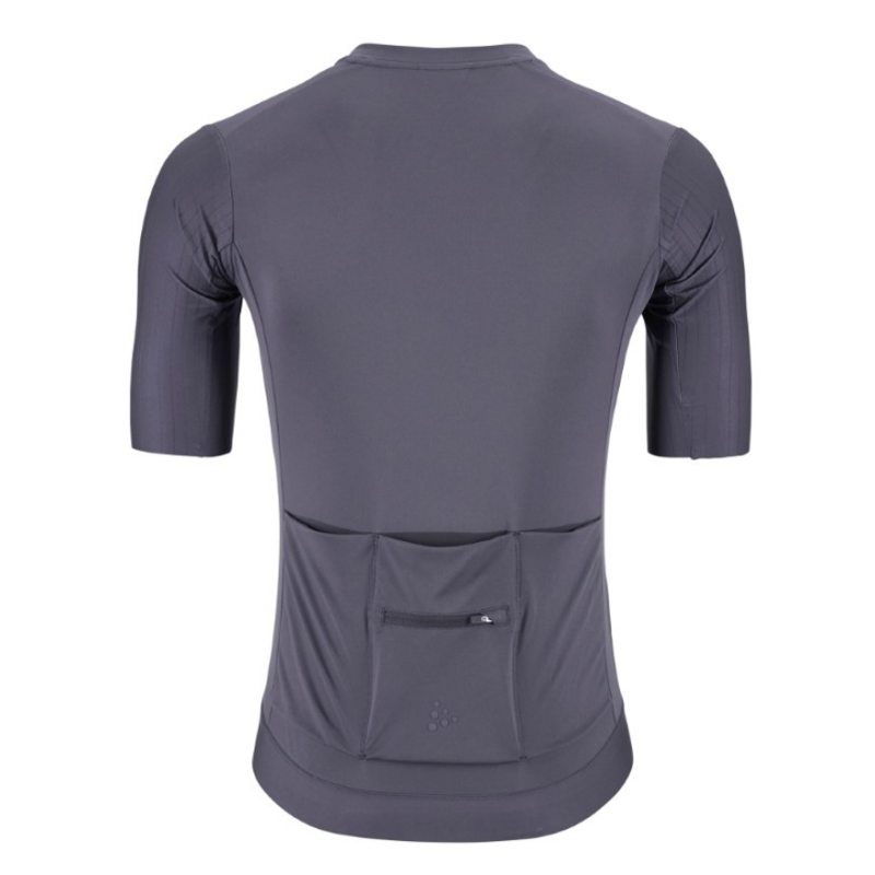 CRAFT MOŠKA KOLESARSKA MAJICA S KRATKIMI ROKAVI ADV ENDUR AERO JERSEY WATER ENDUR AERO JERSEY TEMNO VIJOLIČNA GRAYSTONE