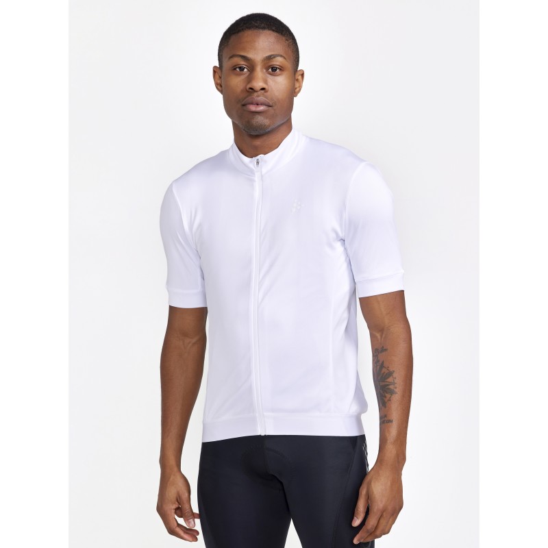 CRAFT MOŠKA KOLESARSKA MAJICA S KRATKIMI ROKAVI CORE ESSENCE JERSEY REGULAR FIT BELA WHITE
