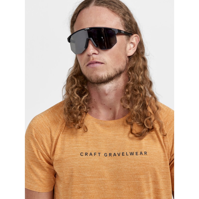 CRAFT MOŠKA KOLESARSKA MAJICA S KRATKIMI ROKAVI ADV GRAVEL SS TEE ORANŽNA DESERT-MELAGE