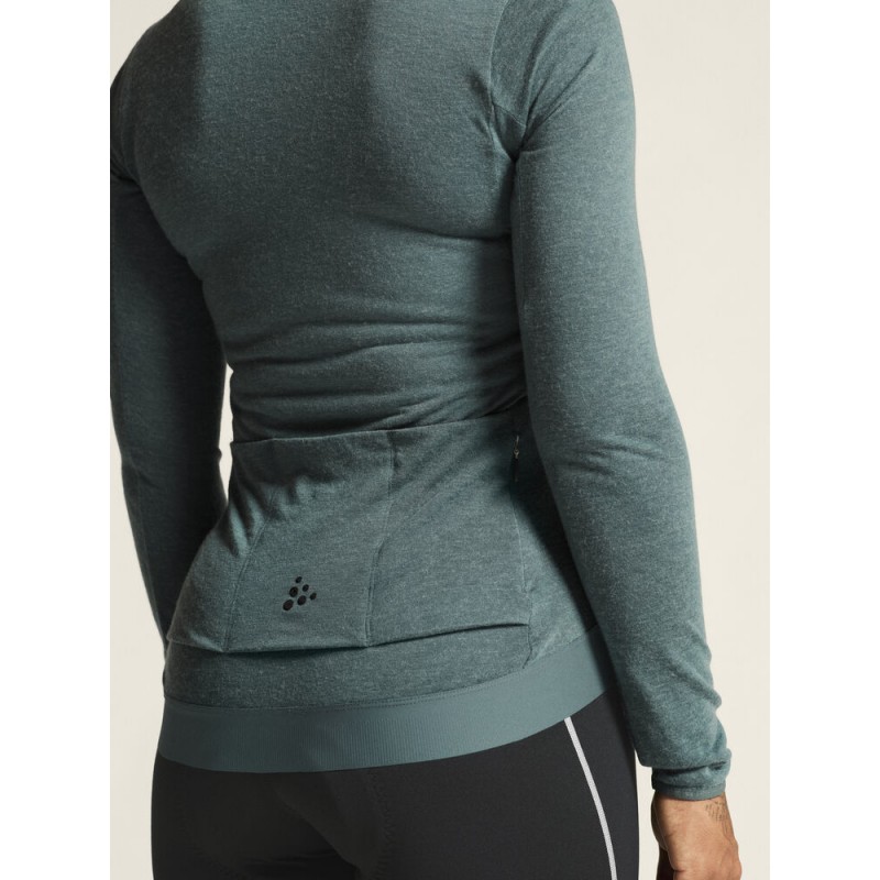 CRAFT ŽENSKA KOLESARSKA 20% MERINO VOLNENA MAJICA Z DOLGIMI ROKAVI CORE BIKE ESSENCE WOOL JERSEY WEATHER