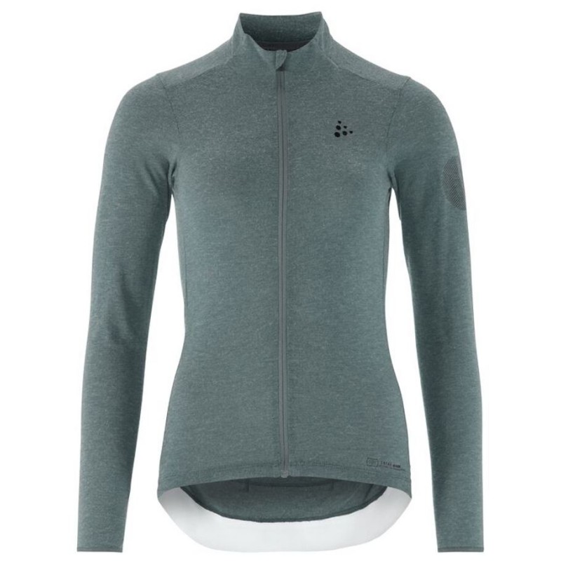 CRAFT ŽENSKA KOLESARSKA 20% MERINO VOLNENA MAJICA Z DOLGIMI ROKAVI CORE BIKE ESSENCE WOOL JERSEY WEATHER