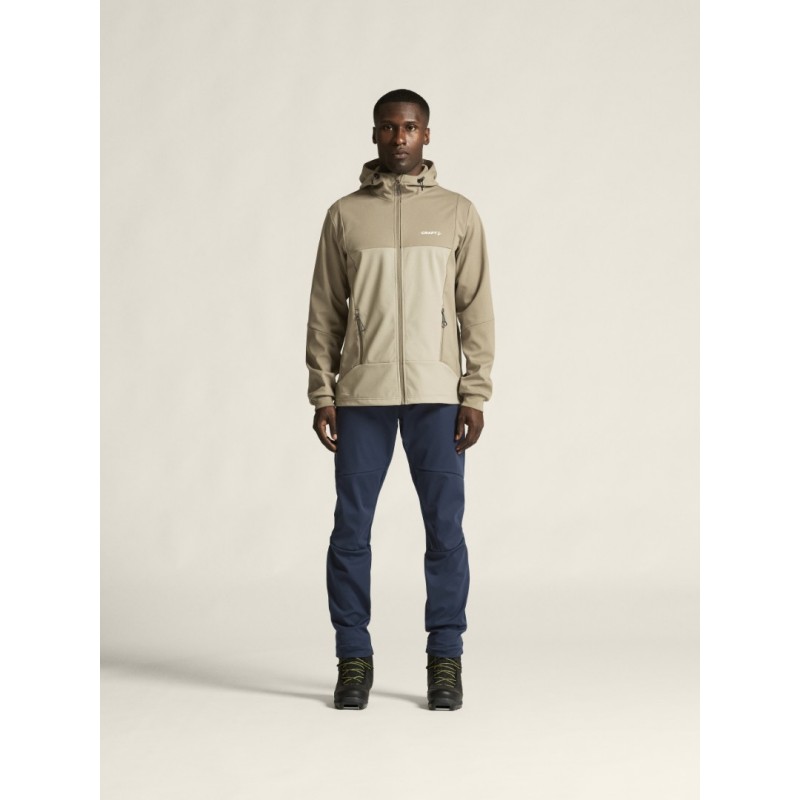 CRAFT MOŠKA PREHODNA VODOODPORNA JAKNA CORE BACKCOUNTRY HOOD JACKET TAUPE/HAY