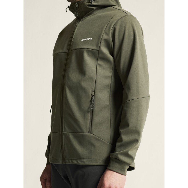 CRAFT MOŠKA PREHODNA VODOODPORNA JAKNA CORE BACKCOUNTRY HOOD JACKET OLIVNO ZELENACHIMERA