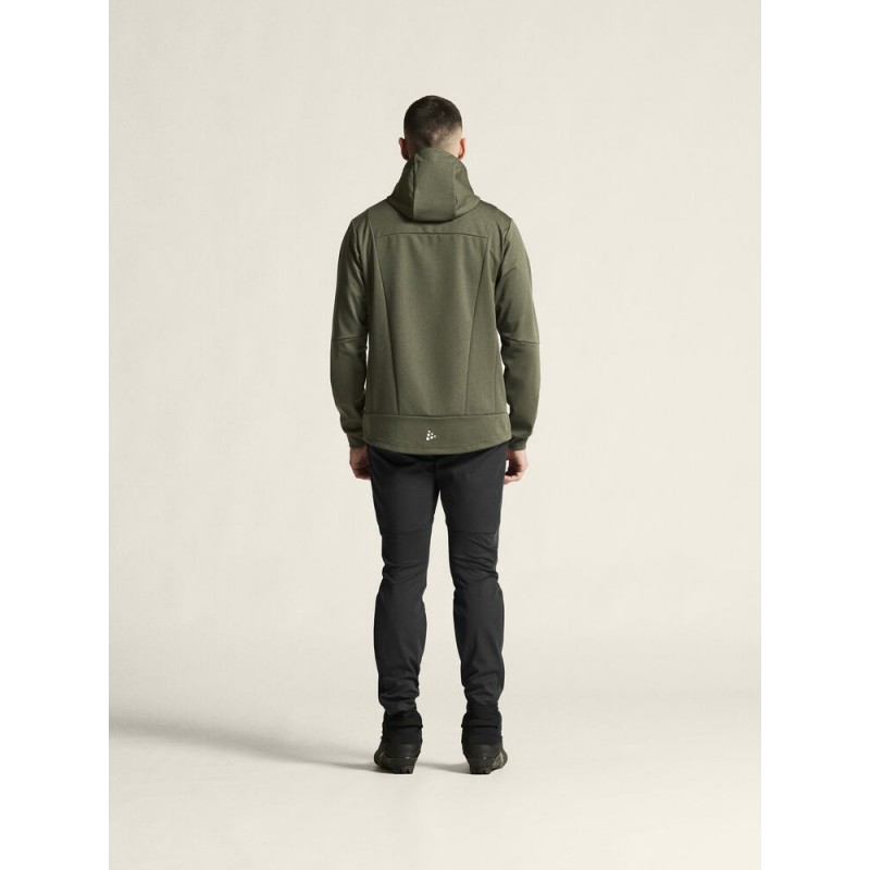 CRAFT MOŠKA PREHODNA VODOODPORNA JAKNA CORE BACKCOUNTRY HOOD JACKET OLIVNO ZELENACHIMERA