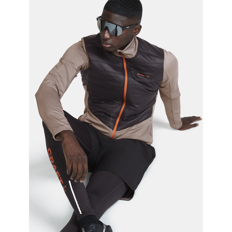 CRAFT MOŠKA JAKNA ADV ESSENCE WARM JACKET 2 TEMNO BEŽ IN ČRNA SLATE-CLAY