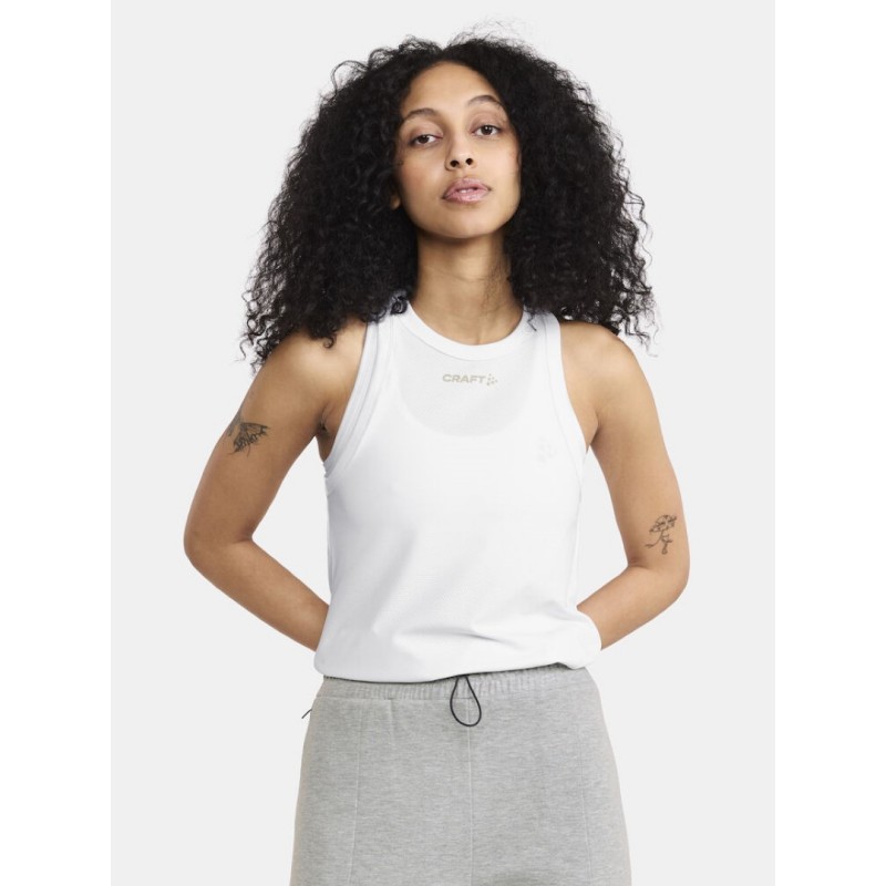 CRAFT ŽENSKA MAJICA BREZ ROKAVOV CORE ESSENCE MESH SINGLET BELA WHITE
