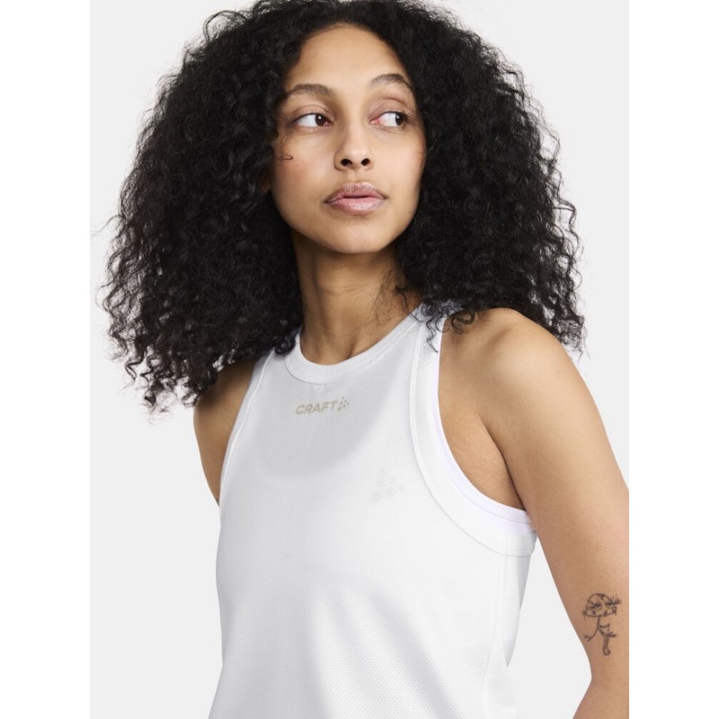CRAFT ŽENSKA MAJICA BREZ ROKAVOV CORE ESSENCE MESH SINGLET BELA WHITE