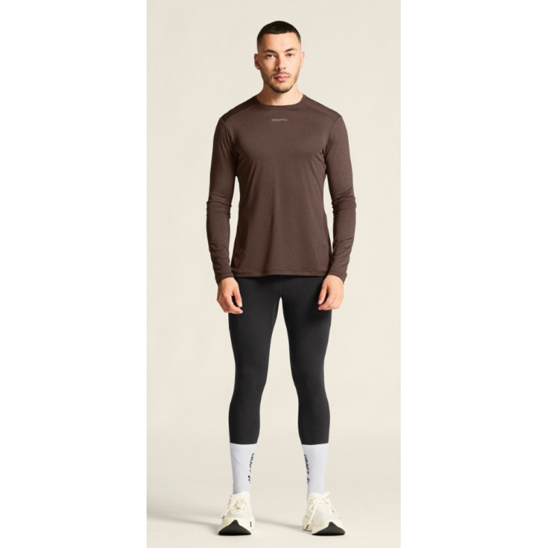 CRAFT MOŠKA MAJICA Z DOLGIMI ROKAVI ADV ESSENCE LS TEE 2 TEMNO RJAVA PRUNE