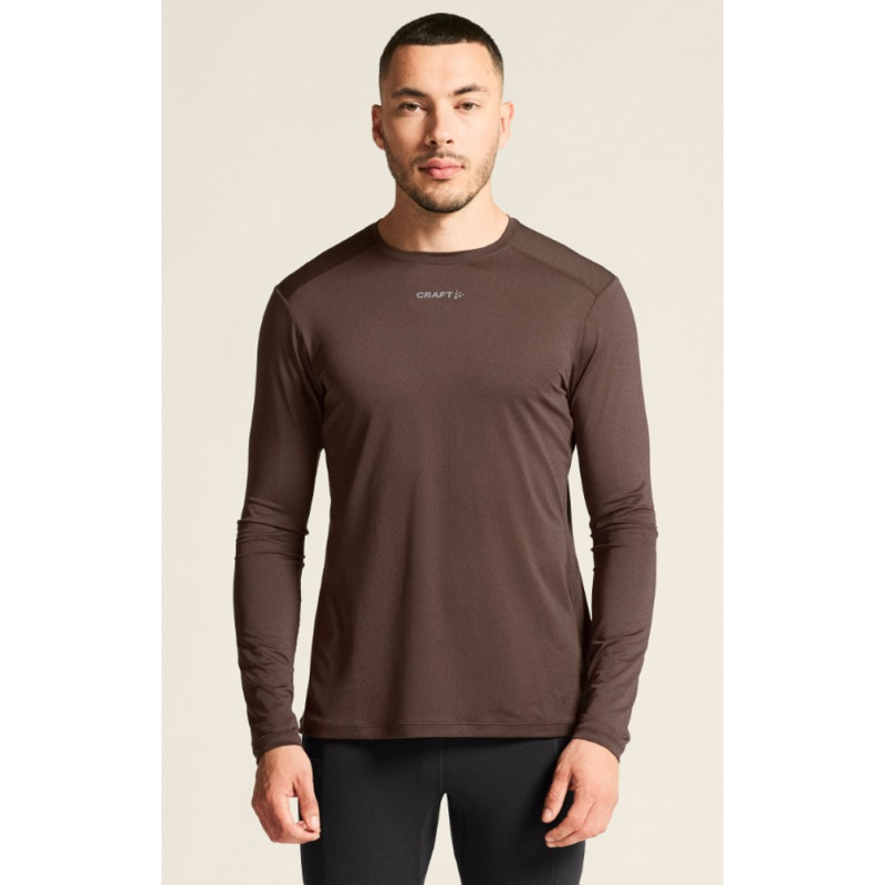 CRAFT MOŠKA MAJICA Z DOLGIMI ROKAVI ADV ESSENCE LS TEE 2 TEMNO RJAVA PRUNE