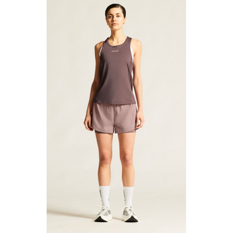 CRAFT ŽENSKA MAJICA BREZ ROKAVOV ADV ESSENCE SINGLET 2 PUDRASTO VIJOLIČNA FLINT