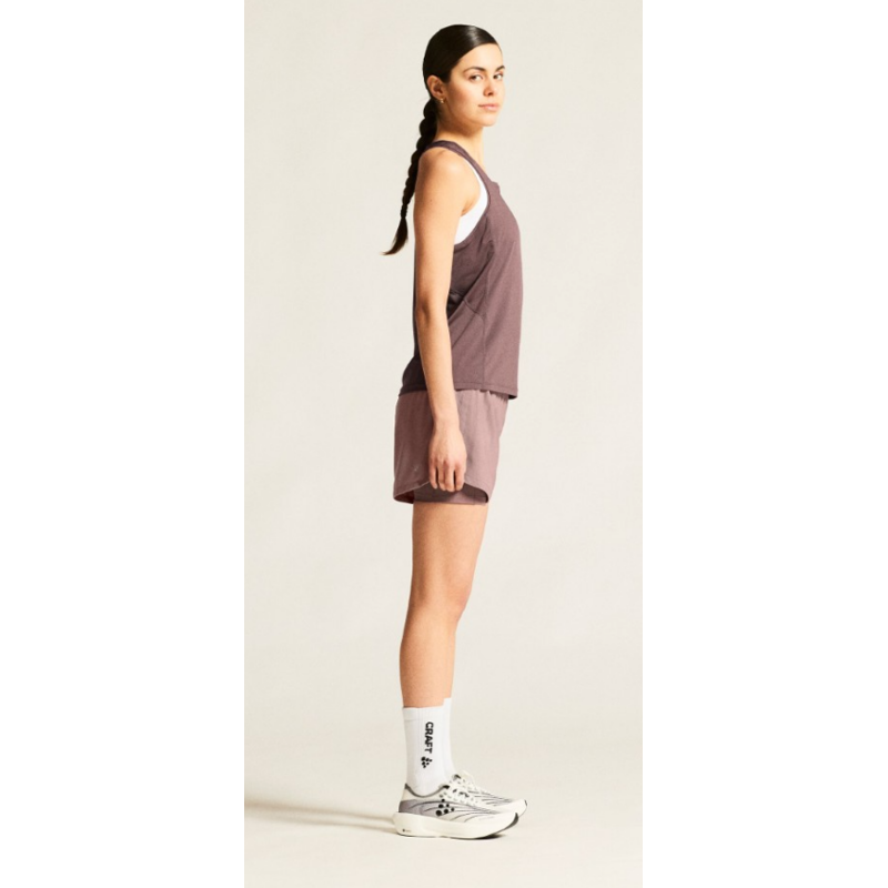 CRAFT ŽENSKA MAJICA BREZ ROKAVOV ADV ESSENCE SINGLET 2 PUDRASTO VIJOLIČNA FLINT