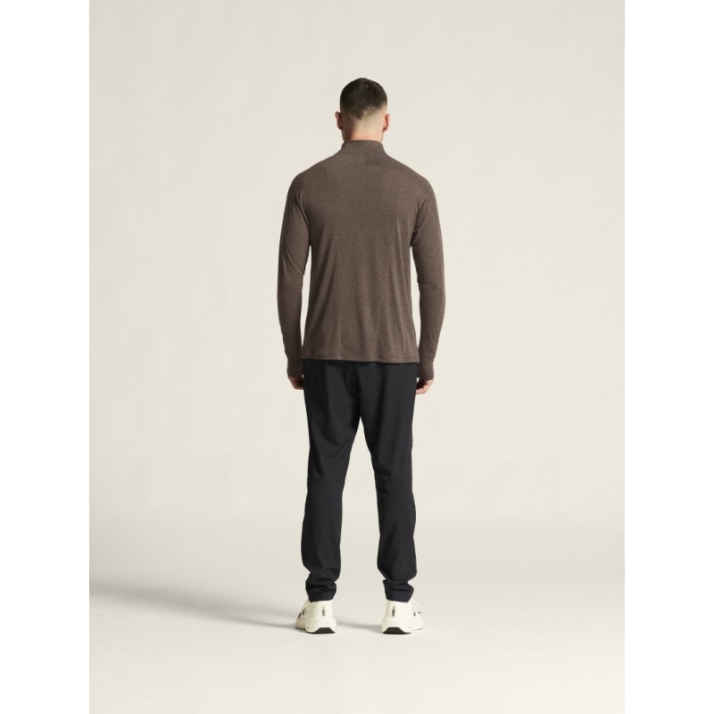 CRAFT MOŠKA 20% MERINO VOLNENA PULI MAJICA Z DOLGIMI ROKAVI ADV SUBZ WOOL TEE RJAVA PRUNE/MELANGE