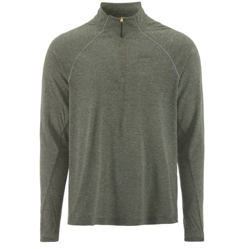 CRAFT MOŠKA 20% MERINO VOLNENA PULI MAJICA Z DOLGIMI ROKAVI ADV SUBZ WOOL TEE OLIVNO ZELENA CHIMERA/MELANGE