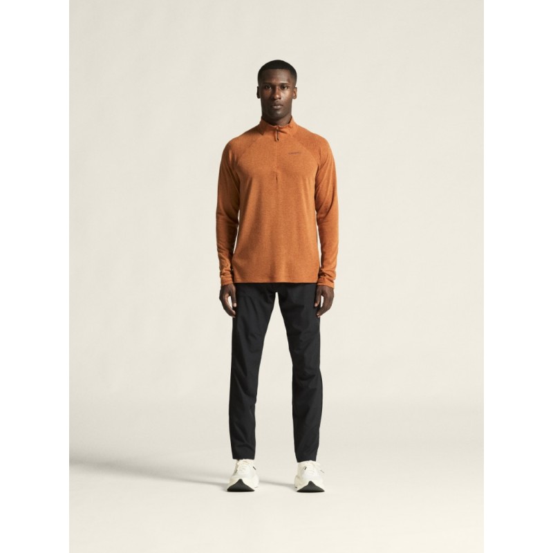 CRAFT MOŠKA 20% MERINO VOLNENA PULI MAJICA Z DOLGIMI ROKAVI ADV SUBZ WOOL TEE ORANŽNA BUFF/MELANGE