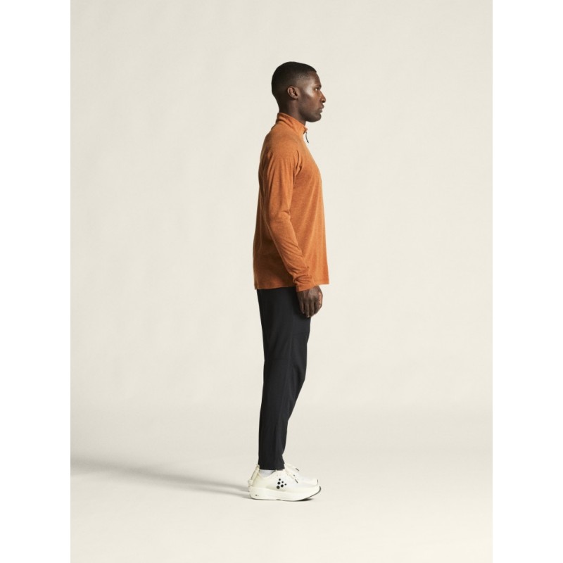 CRAFT MOŠKA 20% MERINO VOLNENA PULI MAJICA Z DOLGIMI ROKAVI ADV SUBZ WOOL TEE ORANŽNA BUFF/MELANGE