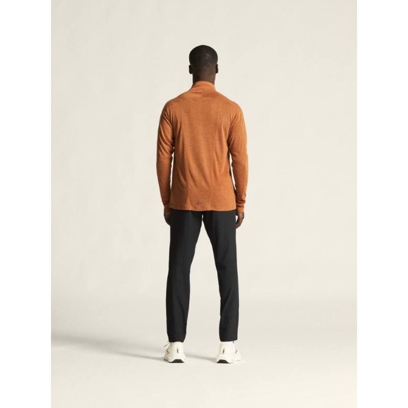 CRAFT MOŠKA 20% MERINO VOLNENA PULI MAJICA Z DOLGIMI ROKAVI ADV SUBZ WOOL TEE ORANŽNA BUFF/MELANGE