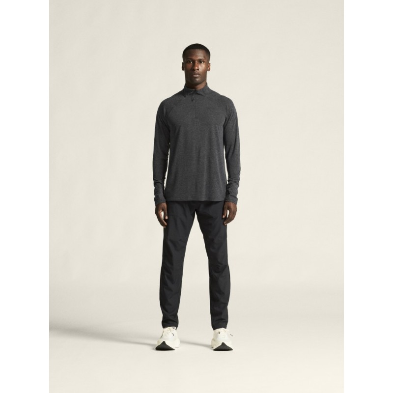 CRAFT MOŠKA 20% MERINO VOLNENA PULI MAJICA Z DOLGIMI ROKAVI ADV SUBZ WOOL TEE BLACK MELANGE