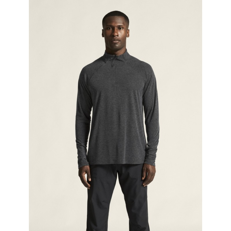 CRAFT MOŠKA 20% MERINO VOLNENA PULI MAJICA Z DOLGIMI ROKAVI ADV SUBZ WOOL TEE BLACK MELANGE