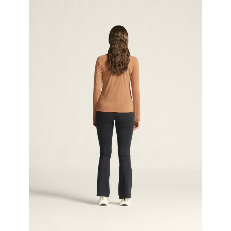 CRAFT ŽENSKA 20% MERINO VOLNENA PULI MAJICA Z DOLGIMI ROKAVI ADV SUBZ WOOL TEE SYRUP/MELANG