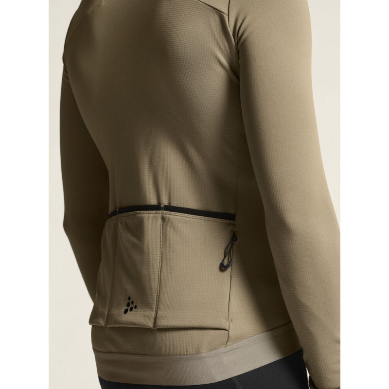 CRAFT MOŠKA KOLESARSKA MAJICA Z DOLGIMI ROKAVI ADV BIKE SUBZ LS JERSEY TAUPE