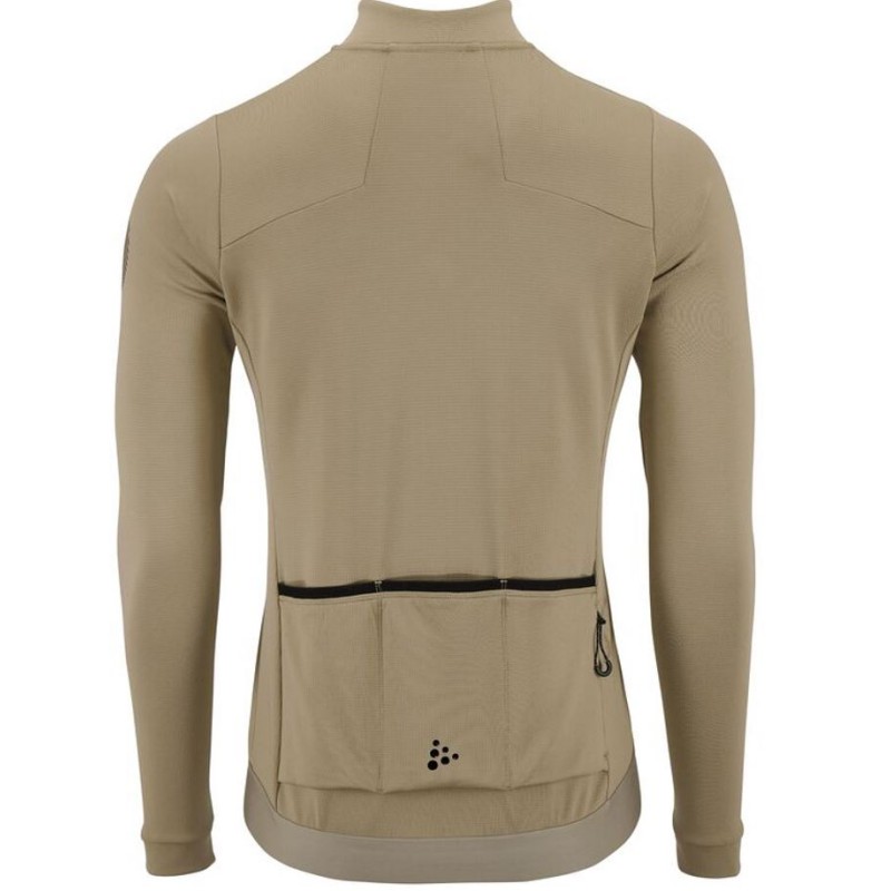 CRAFT MOŠKA KOLESARSKA MAJICA Z DOLGIMI ROKAVI ADV BIKE SUBZ LS JERSEY TAUPE