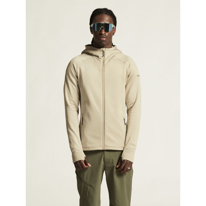 CRAFT MOŠKA DEBELEJŠA TEHNIČNA  FLIS JOPICA S KAPUCO ADV EXPLORE POWER FLEECE HOOD JKT HAY