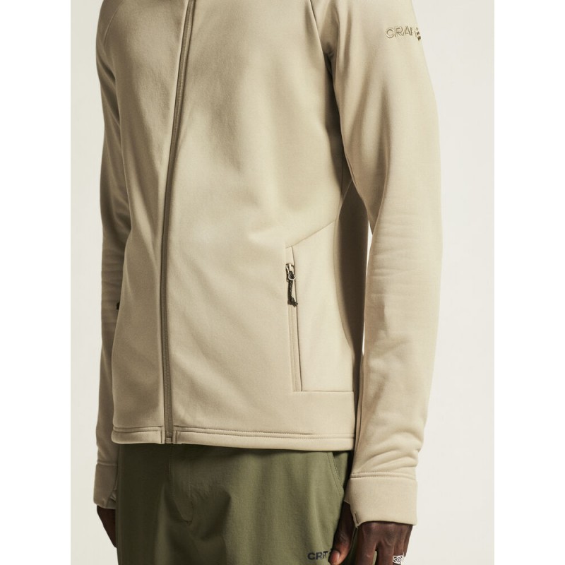 CRAFT MOŠKA DEBELEJŠA TEHNIČNA  FLIS JOPICA S KAPUCO ADV EXPLORE POWER FLEECE HOOD JKT HAY