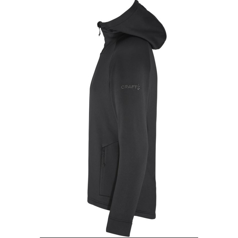 CRAFT MOŠKA DEBELEJŠA TEHNIČNA  FLIS JOPICA S KAPUCO ADV EXPLORE POWER FLEECE HOOD JKT BLACK