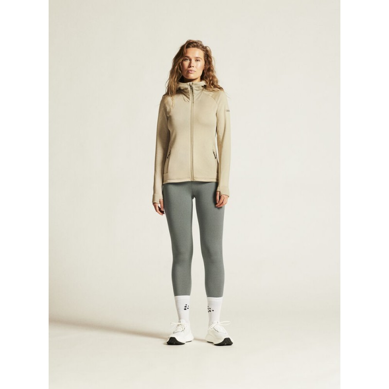 CRAFT ŽENSKA DEBELEJŠA TEHNIČNA FLIS JOPICA S KAPUCO ADV EXPLORE POWER FLEECE HOOD JKT HAY