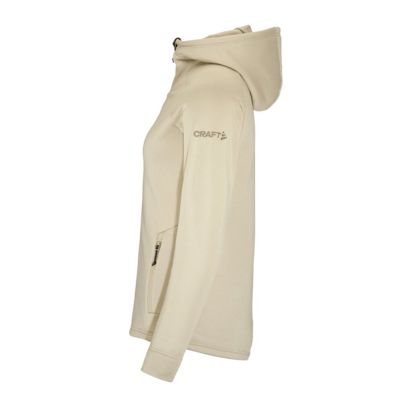 CRAFT ŽENSKA DEBELEJŠA TEHNIČNA FLIS JOPICA S KAPUCO ADV EXPLORE POWER FLEECE HOOD JKT HAY