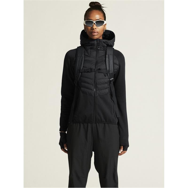 CRAFT ŽENSKA JAKNA S PRAVIM PUHOM ADV EXPLORE LIGHT DOWN HYBRID JACKET BLACK