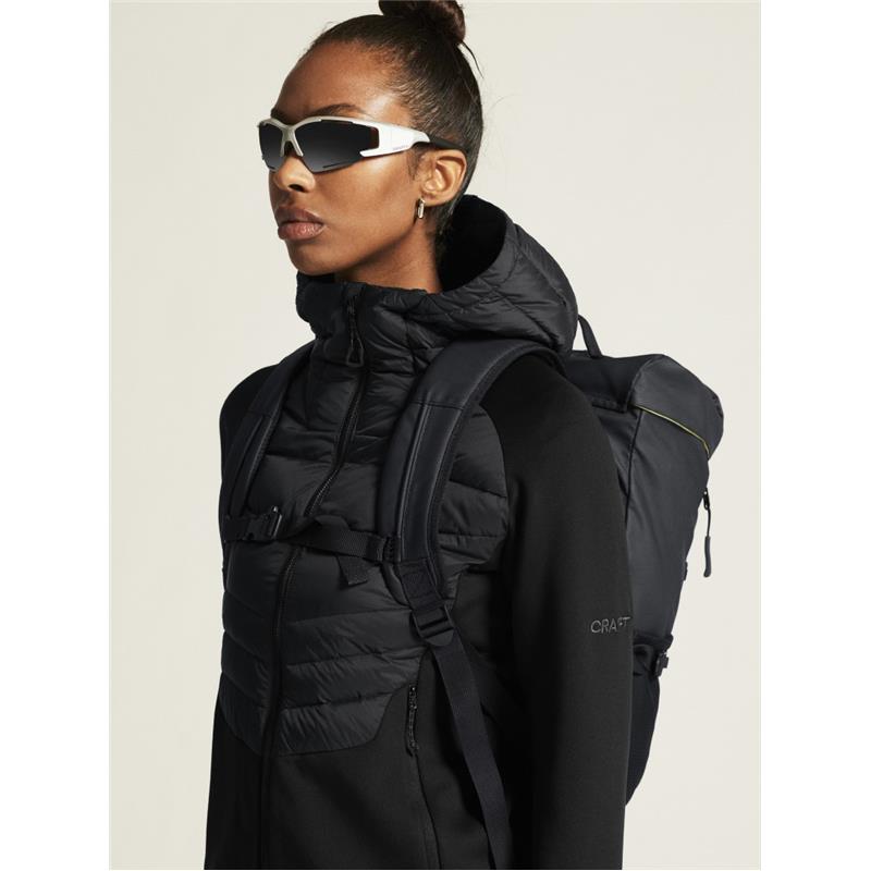 CRAFT ŽENSKA JAKNA S PRAVIM PUHOM ADV EXPLORE LIGHT DOWN HYBRID JACKET BLACK