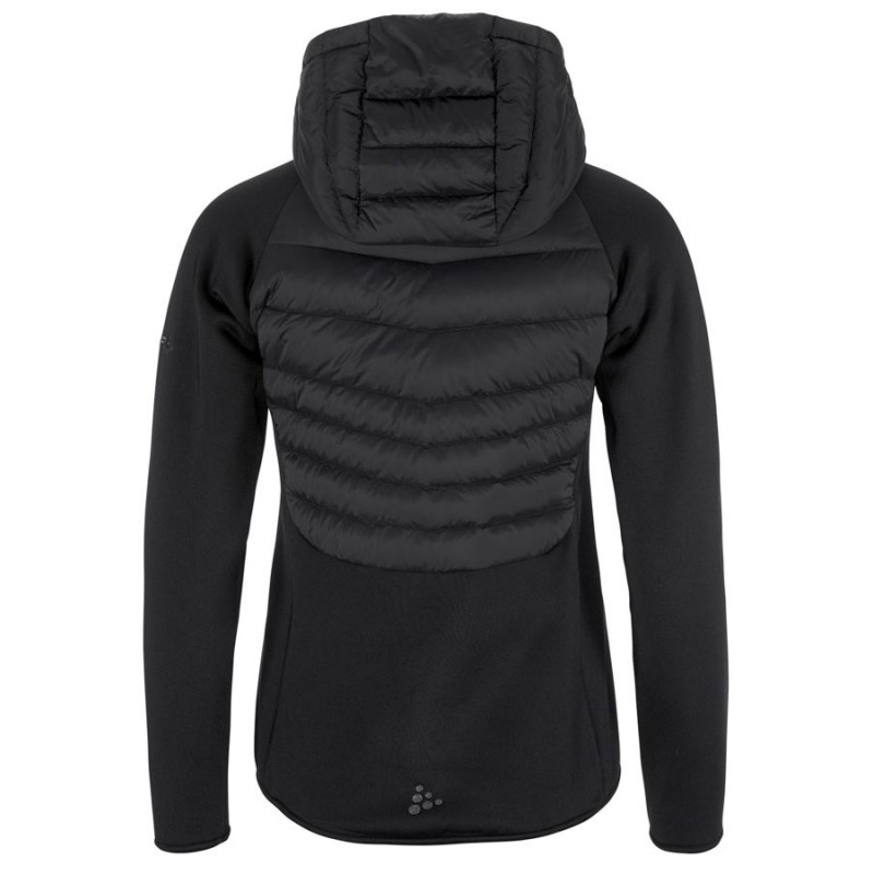 CRAFT ŽENSKA JAKNA S PRAVIM PUHOM ADV EXPLORE LIGHT DOWN HYBRID JACKET BLACK