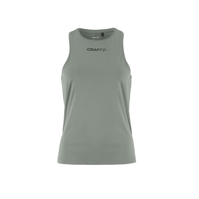 CRAFT ŽENSKA MAJICA BREZ ROKAVOV CORE ESSENCE SINGLET 2 SIVO-ZELENA LEAF