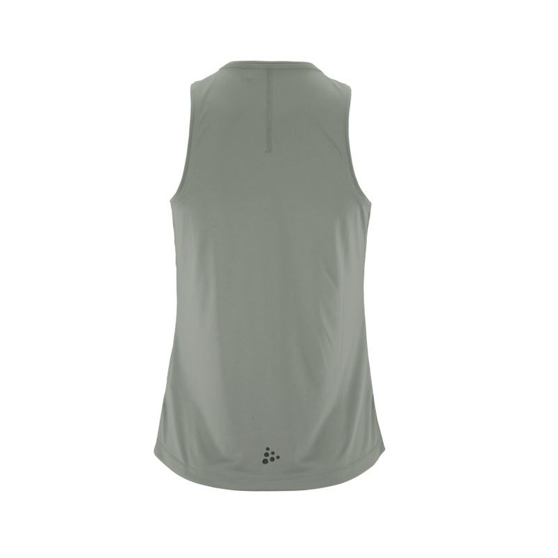 CRAFT ŽENSKA MAJICA BREZ ROKAVOV CORE ESSENCE SINGLET 2 SIVO-ZELENA LEAF