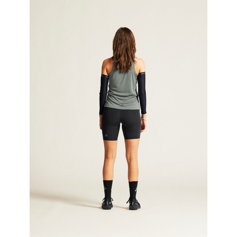 CRAFT ŽENSKA MAJICA BREZ ROKAVOV CORE ESSENCE SINGLET 2 SIVO-ZELENA LEAF
