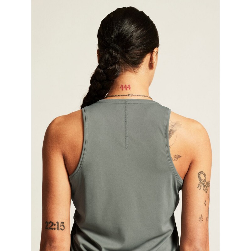 CRAFT ŽENSKA MAJICA BREZ ROKAVOV CORE ESSENCE SINGLET 2 SIVO-ZELENA LEAF