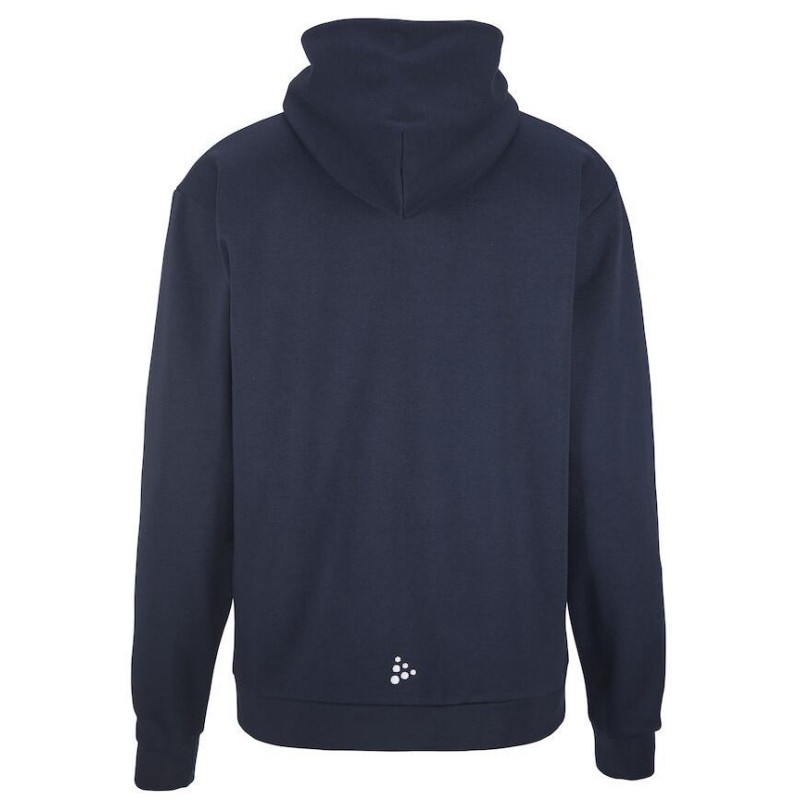 CRAFT MOŠKA BOMBAŽNA JOPICA Z ZADRGO LOGO FZ HOODIE NAVY
