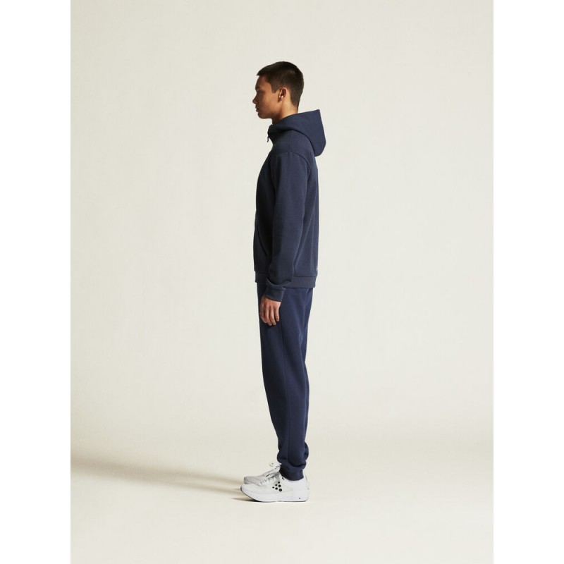 CRAFT MOŠKA BOMBAŽNA JOPICA Z ZADRGO LOGO FZ HOODIE NAVY