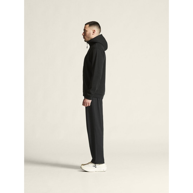 CRAFT MOŠKA BOMBAŽNA JOPICA Z ZADRGO LOGO FZ HOODIE ČRNA BLACK