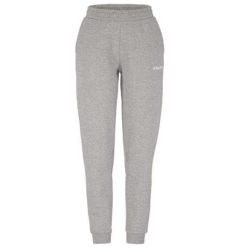 CRAFT ŽENSKE DOLGE BOMBAŽNE HLAČE COMMUNITY 2.0. PANTS GREY MELANGE