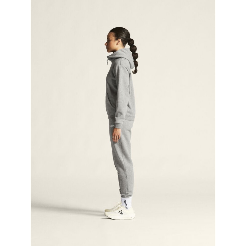 CRAFT ŽENSKE DOLGE BOMBAŽNE HLAČE COMMUNITY 2.0. PANTS GREY MELANGE