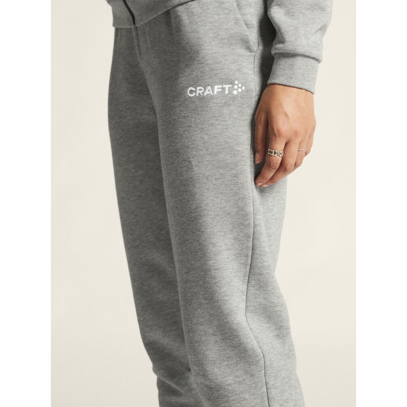CRAFT ŽENSKE DOLGE BOMBAŽNE HLAČE COMMUNITY 2.0. PANTS GREY MELANGE