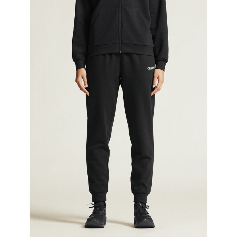 CRAFT ŽENSKE DOLGE BOMBAŽNE HLAČE PANTS BLACK