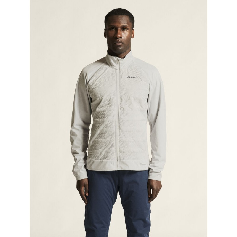 CRAFT MOŠKA VODOODPORNA JAKNA ADV NORDIC TRAINING SPEED JACKET 2 SIVO-BELA CLOUD - TEK NA SMUČEH