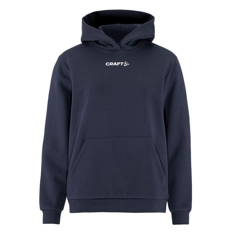 CRAFT ŽENSKI BOMBAŽEN PULOVER COMMUNITY 2.0. LOGO HOODIE NAVY