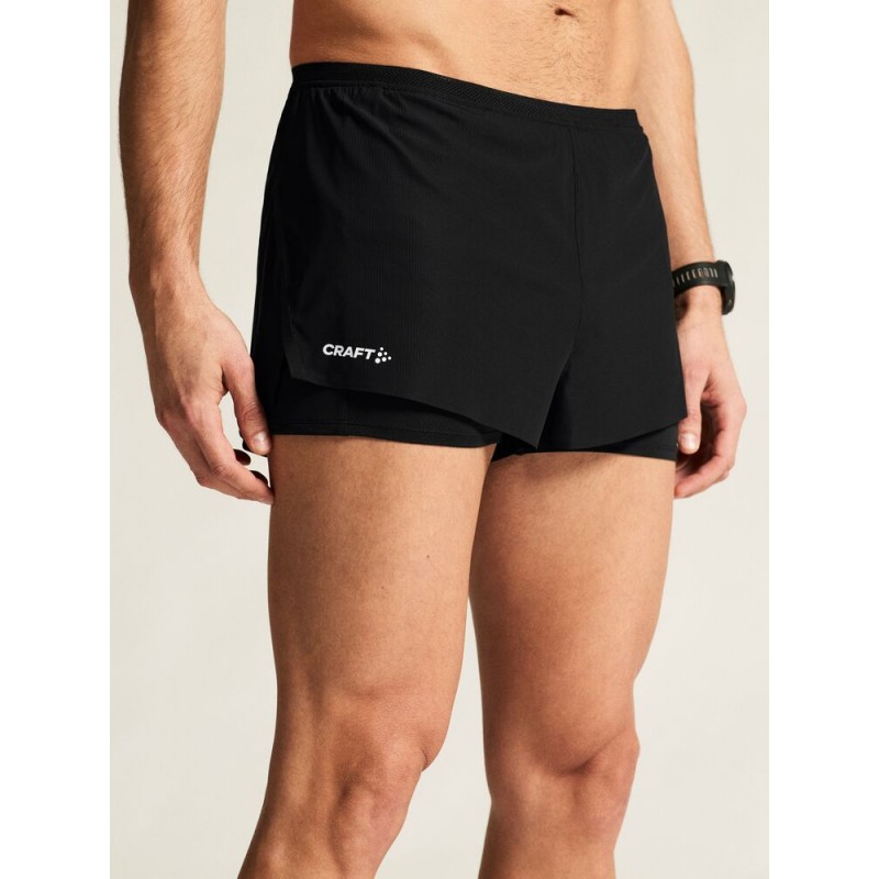 CRAFT MOŠKE KRATKE HLAČE TEKMOVALNE PRO RACE DAY SPLIT SHORTS ČRNA BLACK