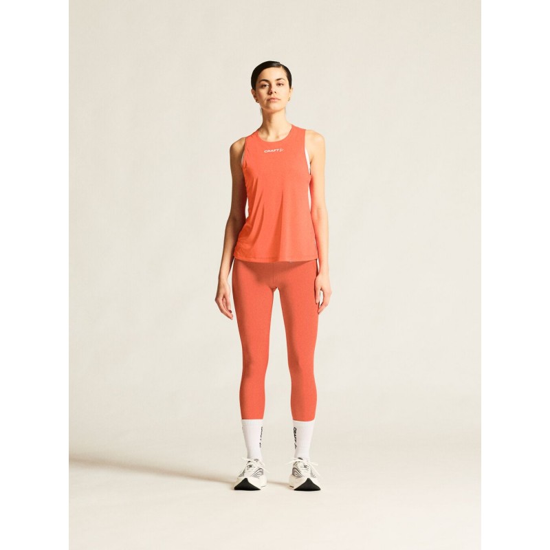 CRAFT ŽENSKE TANJŠE DOLGE PAJKICE CORE ESSENCE TIGHTS 2 KORALNO ORANŽNA TRACE