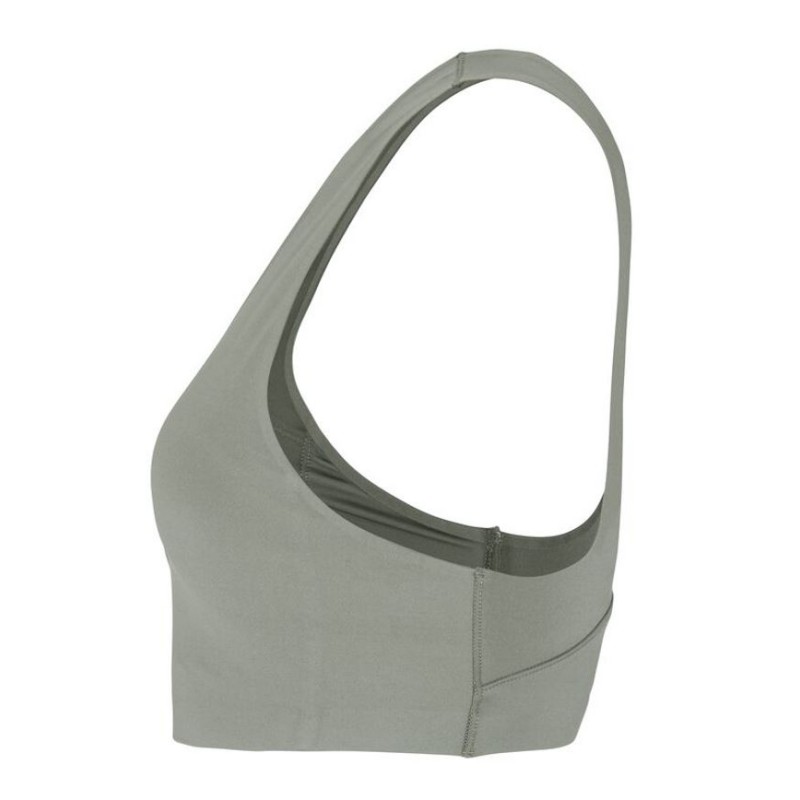 CRAFT PODLOŽEN ŽENSKI ŠPORTNI MODRČEK COLLECTIVE PADDED SPORTSBRA SIVO-ZELENA  LEAF